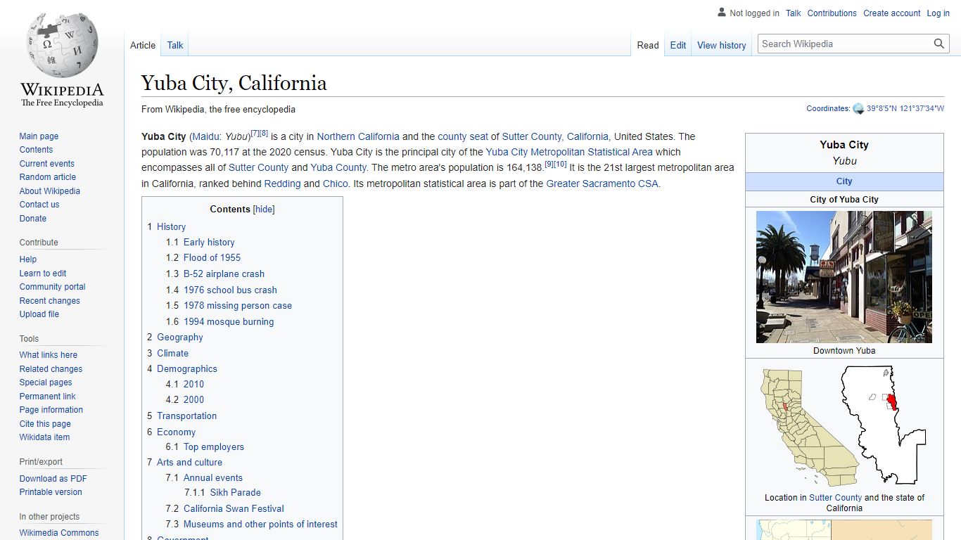 Yuba City, California - Wikipedia